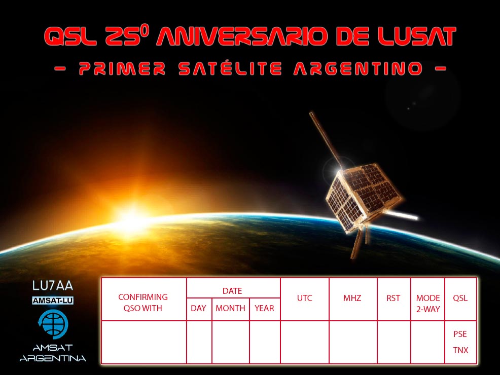 QSL 25 aniversario conmemorativa en preparacion