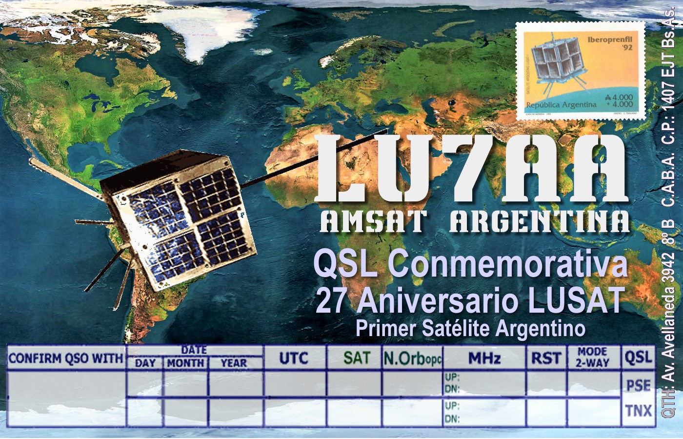 QSL 27 aniversario conmemorativa en preparacion