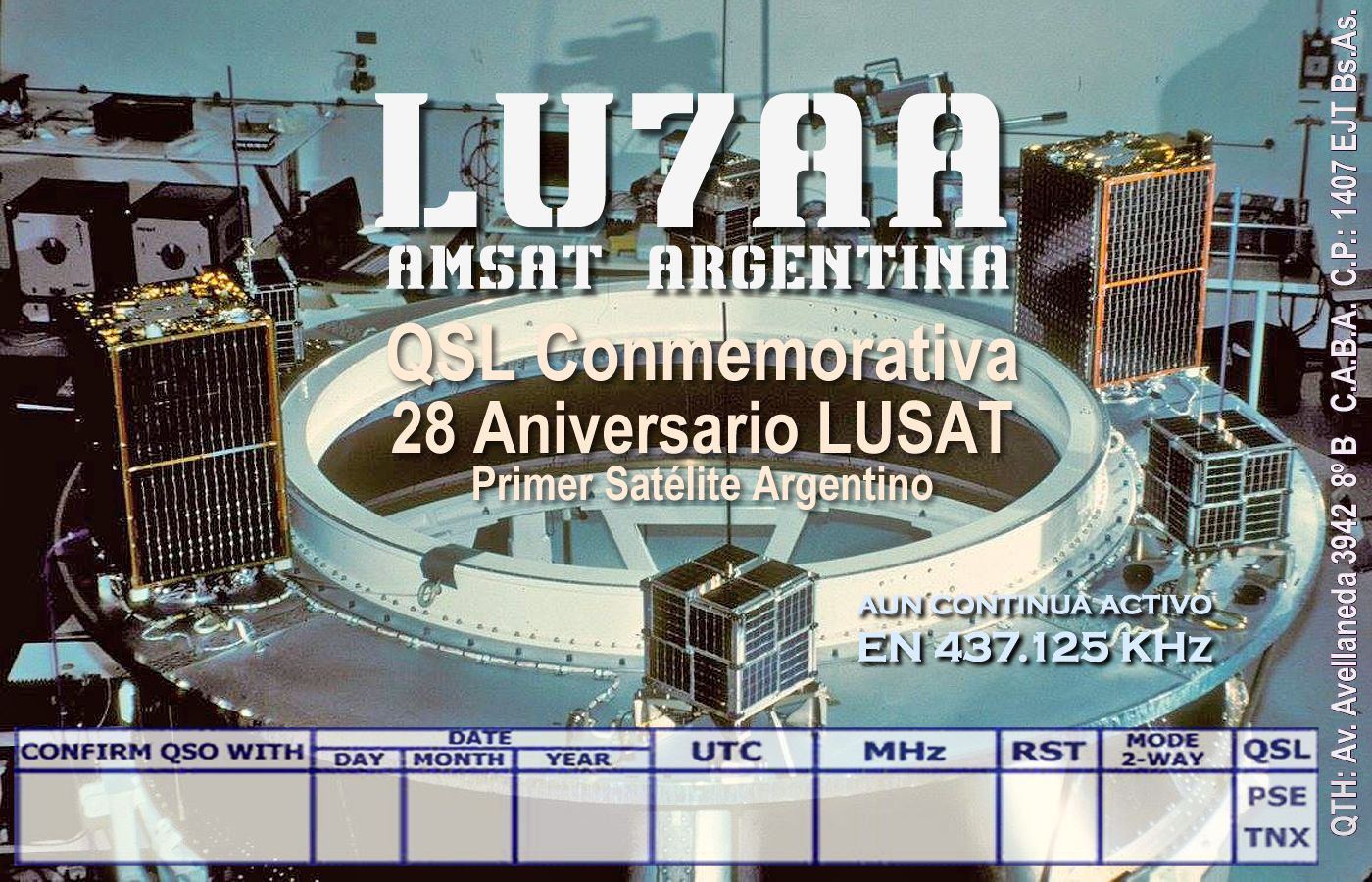 QSL 28 aniversario conmemorativa