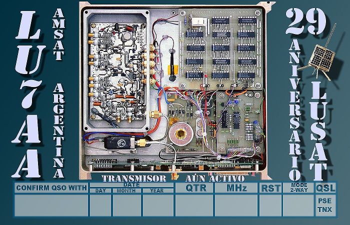 QSL 29 aniversario conmemorativa